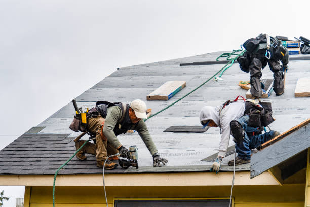 Professional Gutter Installation technician working in Vandiver, AL